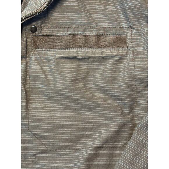 American Rag Men’s Size Large Charcoal Gray Striped Windbreaker Jacket - Picture 2 of 9